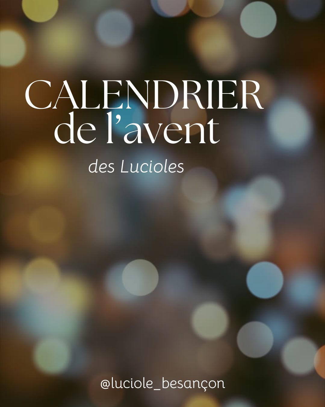 Thérapeutes  praticiens praticiennes de l’espace Luciole à Besançon – calendrier bien-être de décembre